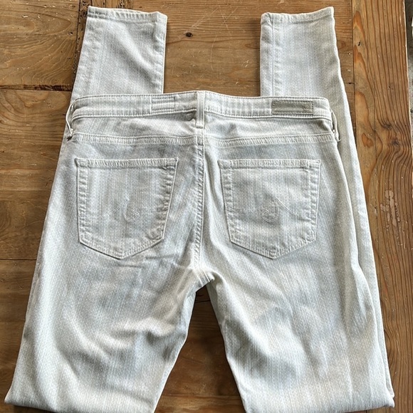 Ag Adriano Goldschmied Absolute Leggings Extreme Skinny Jeans Cream Beige 27R - Picture 2 of 13